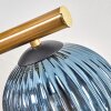 Koyoto ceiling light, globe light gold, black, 10-light sources