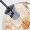 Ripoll hanging light, globe light, pendant light Amber, clear, Smoke-coloured, 8-light sources
