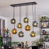 Ripoll hanging light, globe light, pendant light blue, gold, green, 8-light sources