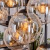Gastor hanging light, globe light, pendant light Amber, clear, 8-light sources