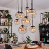 Gastor hanging light, globe light, pendant light Amber, clear, 8-light sources