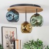 Ripoll ceiling light, globe light Ecru, black, 3-light sources