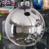 Koyoto hanging light, globe light, pendant light 35 cm chrome, clear, Smoke-coloured, 4-light sources
