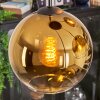 Koyoto hanging light, globe light, pendant light 35 cm gold, clear, 4-light sources