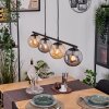 Gastor hanging light, globe light, pendant light Amber, Smoke-coloured, 4-light sources