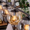 Gastor hanging light, globe light, pendant light Amber, Smoke-coloured, 4-light sources