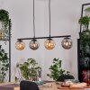Gastor hanging light, globe light, pendant light Amber, Smoke-coloured, 4-light sources