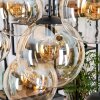 Gastor hanging light, globe light, pendant light Amber, clear, 8-light sources