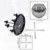 Ripoll ceiling light, globe light Smoke-coloured, 5-light sources