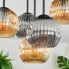 Ripoll ceiling light, globe light Amber, Smoke-coloured, 5-light sources