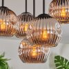 Ripoll ceiling light, globe light chrome, Smoke-coloured, 5-light sources
