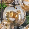 Ripoll hanging light, globe light, pendant light Amber, 8-light sources