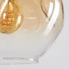 Ripoll hanging light, globe light, pendant light Amber, clear, 8-light sources