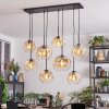 Ripoll hanging light, globe light, pendant light Amber, clear, 8-light sources