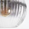 Koyoto hanging light, globe light, pendant light Amber, clear, Smoke-coloured, 8-light sources
