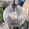 Koyoto hanging light, globe light, pendant light Amber, clear, Smoke-coloured, 8-light sources