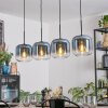 Lauden hanging light, pendant light blue, clear, 4-light sources