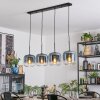 Lauden hanging light, pendant light blue, clear, 4-light sources