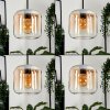 Lauden hanging light, pendant light Amber, blue, green, clear, coppery, 4-light sources