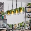 Lauden hanging light, pendant light green, clear, 4-light sources