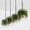 Lauden hanging light, pendant light green, clear, 4-light sources