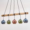 Koyoto hanging light, globe light, pendant light Ecru, black, 5-light sources