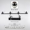 Ripoll hanging light, globe light, pendant light chrome, Smoke-coloured, 4-light sources