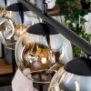 Ripoll hanging light, globe light, pendant light Amber, clear, 4-light sources