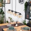 Ripoll hanging light, globe light, pendant light Amber, clear, 4-light sources