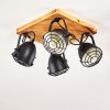 Malix Ceiling Light brown, black, 4-light sources