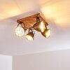 Malix Ceiling Light brown, black, 4-light sources