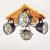 Malix Ceiling Light brown, black, 4-light sources