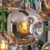 Ripoll hanging light, globe light, pendant light Smoke-coloured, 8-light sources