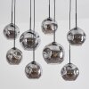 Ripoll hanging light, globe light, pendant light Smoke-coloured, 8-light sources