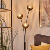 Koyoto globe light, floor lamp clear, Smoke-coloured, 3-light sources