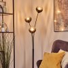 Koyoto globe light, floor lamp clear, Smoke-coloured, 3-light sources