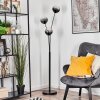 Koyoto globe light, floor lamp clear, Smoke-coloured, 3-light sources