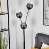 Koyoto globe light, floor lamp Smoke-coloured, 3-light sources
