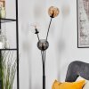 Koyoto globe light, floor lamp Amber, clear, Smoke-coloured, 3-light sources