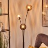 Koyoto globe light, floor lamp Amber, clear, Smoke-coloured, 3-light sources