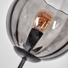 Koyoto globe light, floor lamp Amber, clear, Smoke-coloured, 3-light sources