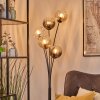 Koyoto globe light, floor lamp Amber, clear, Smoke-coloured, 5-light sources