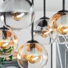 Gastor ceiling light, globe light Amber, clear, Smoke-coloured, 5-light sources