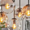 Gastor ceiling light, globe light Amber, clear, Smoke-coloured, 5-light sources