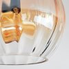 Koyoto ceiling light, globe light 37 cm Amber, clear, Smoke-coloured, 3-light sources