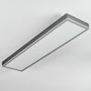 Salmi ceiling light, Panel LED grey, silver, 1-light source
