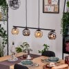 Ripoll hanging light, globe light, pendant light Amber, Smoke-coloured, 4-light sources