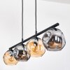 Ripoll hanging light, globe light, pendant light Amber, Smoke-coloured, 4-light sources