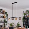 Ripoll hanging light, globe light, pendant light Amber, Smoke-coloured, 4-light sources