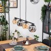 Ripoll hanging light, globe light, pendant light Amber, Smoke-coloured, 4-light sources